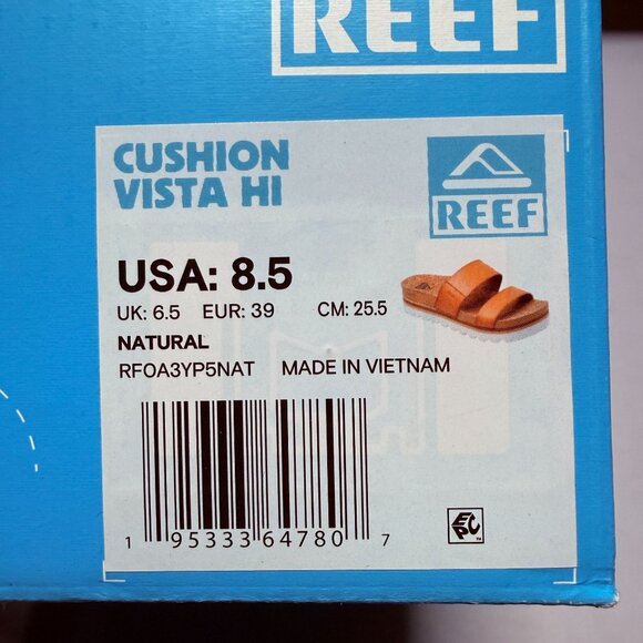 Reef Cushion Vista Hi Women's Shoes Natural Size 8.5 - Picture 9 of 10